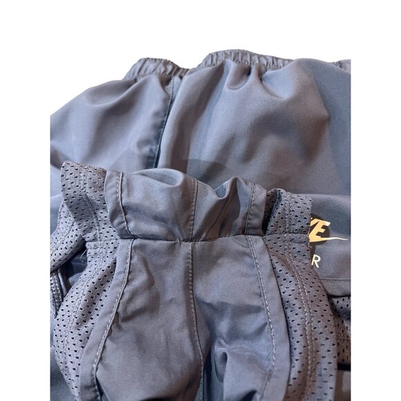 Nike Air Women's Dri-Fit Navy Running Shorts With Mesh Paneling & Elastic Waistb - Picture 5 of 6